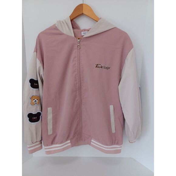 HTF Kawaii Harajuku Bear‎ Jacket Sweater Pink Medium Limited Edition - Picture 1 of 9